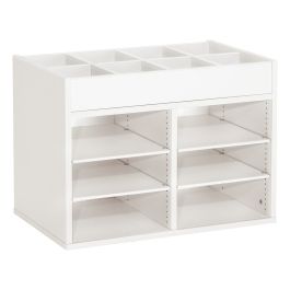 MÖBELSTÜCK MIT ZUGRIFF OBEN H: 51 cm. Schrank 4 Regalbretter und Aufsatz