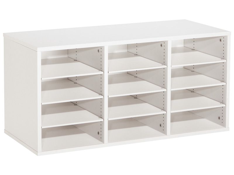 DREIFACHSCHRANK H: 51 cm. KÄSTEN Stopperschienen 9 Regalbretter