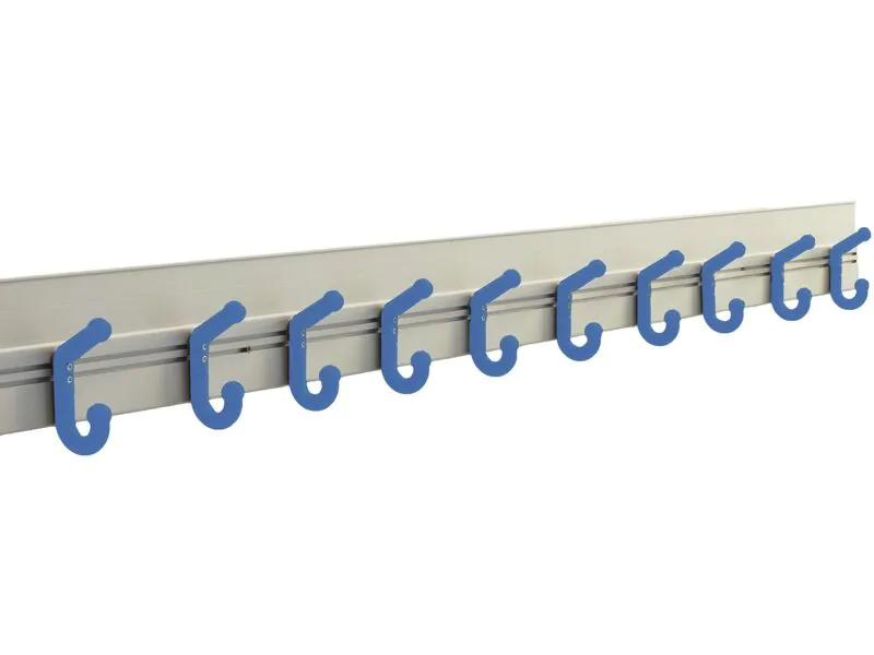 WANDLEISTE 10 FLEXIBLE KLEIDERHAKEN Doppelt